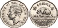 Kanada 5 Cents 1948 Georg VI., 1937-1951, besseres Jahr vz 4.62 US$  +  23.12 US$ shipping