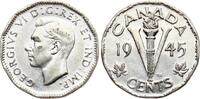 Kanada 5 Cents 1945 Georg VI., 1937-1951 vz 2.31 US$  +  23.12 US$ shipping