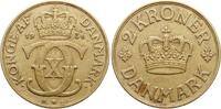 D&auml;nemark 2 Kroner 1936 N Christian X. 1912-1947 ss 117.03 元  ＋  156.04 元 运费