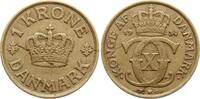 D&auml;nemark 1 Krone 1934 N Christian X. fss 46.81 元  ＋  156.04 元 运费