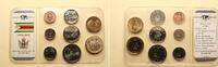 Simbabwe Cent & Dollar ab 1997 Bilister mit 8 M&uuml;nzen, mit Zertifikat  11.61 US$  +  23.23 US$ shipping