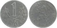 B&ouml;hmen und M&auml;hren 1 Korun 1941 ss 8.13 US$  +  23.23 US$ shipping