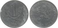 B&ouml;hmen und M&auml;hren 1 Korun 1942 ss-vz 9.29 US$  +  23.23 US$ shipping