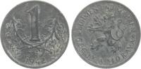 B&ouml;hmen und M&auml;hren 1 Korun 1942 ss 8.13 US$  +  23.23 US$ shipping