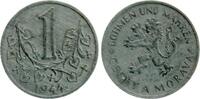 B&ouml;hmen und M&auml;hren 1 Korun 1944 ss-vz 11.61 US$  +  23.23 US$ shipping