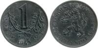 B&ouml;hmen und M&auml;hren 1 Korun 1943 fvz 9.87 US$  +  23.23 US$ shipping