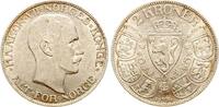 Norwegen 2 Kroner 1914 H&aring;kon VII. ss/fvz 127.76 US$  +  23.23 US$ shipping