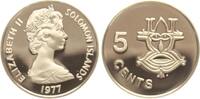 Solomonen 5 Cents 1977 Elisabeth II. 1952-2022 stgl 3.48 US$  +  23.23 US$ shipping