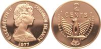 Solomonen 2 Cents 1977 Elisabeth II. 1952-2022 stgl 3.48 US$  +  23.23 US$ shipping