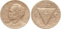 Cuba 1 Centavo 1958 Jose Marti, Portrait nach links ss- 2.32 US$  +  23.23 US$ shipping