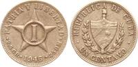 Cuba 1 Centavo 1946 Jose Marti, Portrait nach links ss+ 2.32 US$  +  23.23 US$ shipping