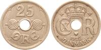 D&auml;nemark 25 &Oslash;re 1926 HCN Christian X., 1912-1947 vz 13.94 US$  +  23.23 US$ shipping