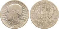 Polen 2 Zlote 2. Republik, Kopf der Königin Jadwiga n. links -