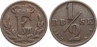 Dänemark 1/2 Skilling Frederik VII., 1/2 Rigsbankskilling -