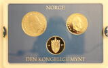 Norwegen 50 Øre, 1 & 5 Kroner Olav V. & Harald V. -