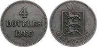4 Doubles 1885 H Guernsey Victoria, SELTEN ss+
