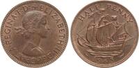 Großbritannien 1/2 Penny Elisabeth II., 1936-1952, the Golden Hind -