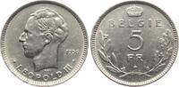 5 Francs 1936 Belgien Leopold III., 1934-1951 vz
