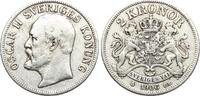 Schweden 2 Kronor Oscar II. -