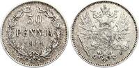 50 Penniä 1911 Finnland Nikolaus II (Russland) vz+