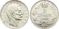 2 Dianra 1904 Serbien Peter I., seltenes Jahr vz+