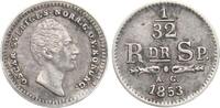 Schweden 1/32 Riksdaler Oscar I. -