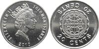 Solomonen 20 Cents Elisabeth II. -