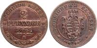 Sachsen 2 Pfennige -