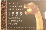 Norwegen & Canada 20 Kroner & 5 Dollar Harald V. -