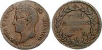 Monaco 5 Centimes Honore V., kleiner Kopf -