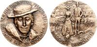 Norwegen Hochreliefmedaille von Sporrong auf Königin Maud -