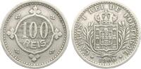 Portugal 100 Reis Carlos I., 1889-1908 -