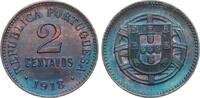 Portugal 2 Centavos Republik, PRACHTSTÜCK -