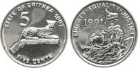 Eritrea 5 Cents Leopard -