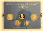 Norwegen ab 50 Øre Harald V., Jahressatz 1995 mit 5 Münzen -