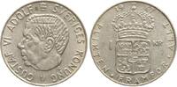 Schweden 1 Krona Gustav VI. Adolf -