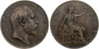 Großbritannien One Penny Edvard VII., 1901-1911, -