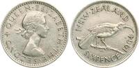 Neuseeland Sixpence Elisabeth II. -