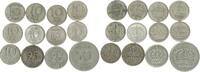 Schweden 1 Krona Gustav VI. Adolf, Lot von 12 Silbermünzen -