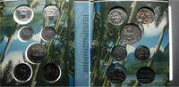 Französisch Polynesien Francs Blister mit Kursmünzensatz von 2007 mit 7 unzirkulierten Exemplaren! -