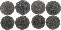 Niederlande Duit Lot von 4 x 1 Duit -