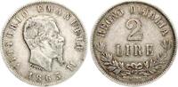 Italien 2 Lire Vittorio Emanuele II., 1861-1878 -