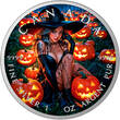 Kanada 5 Dollar Preorder: 1 OZ Halloween Temptation 2025 - shipment october 2025 BU coloured