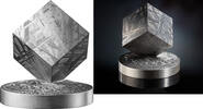 Ghana 5 Cedis 2 OZ Space Cube Muonionalusta - pure Meteorite -
