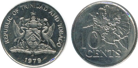 1979 10 Cents Trinité et Tobago B.E. | MA-Shops