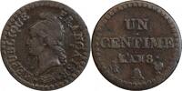 1 Centime 1 Centime Dupré Directoire -