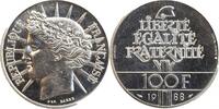 100 Francs 100 Francs Fraternité Piéfort en Argent -