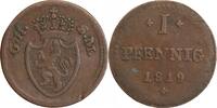 Allemagne - Hesse - Darmstadt 1 Pfennig 1 Pfennig Allemagne - Hesse Darmstadt -