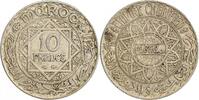 Maroc Argent 10 Francs 10 Francs Mohammed V - Maroc Argent -