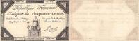 France 50 Livres 50 Livres France 1792 Ass.39a -